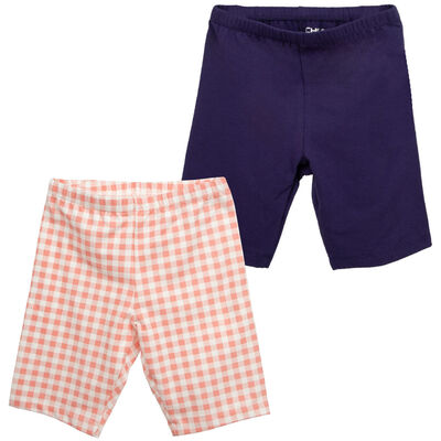 Imagen 1 del producto Pack 2 Calza Corta Niña Chess coral