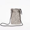 Cartera Porta Celular Animal Print Beige Eco Cuero Mujer Icono