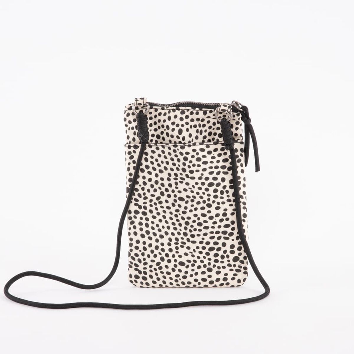 Cartera Porta Celular Animal Print Beige Eco Cuero Mujer Icono