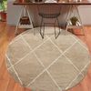 Alfombra  Modalfo Florida Beige 160 x 160 cm