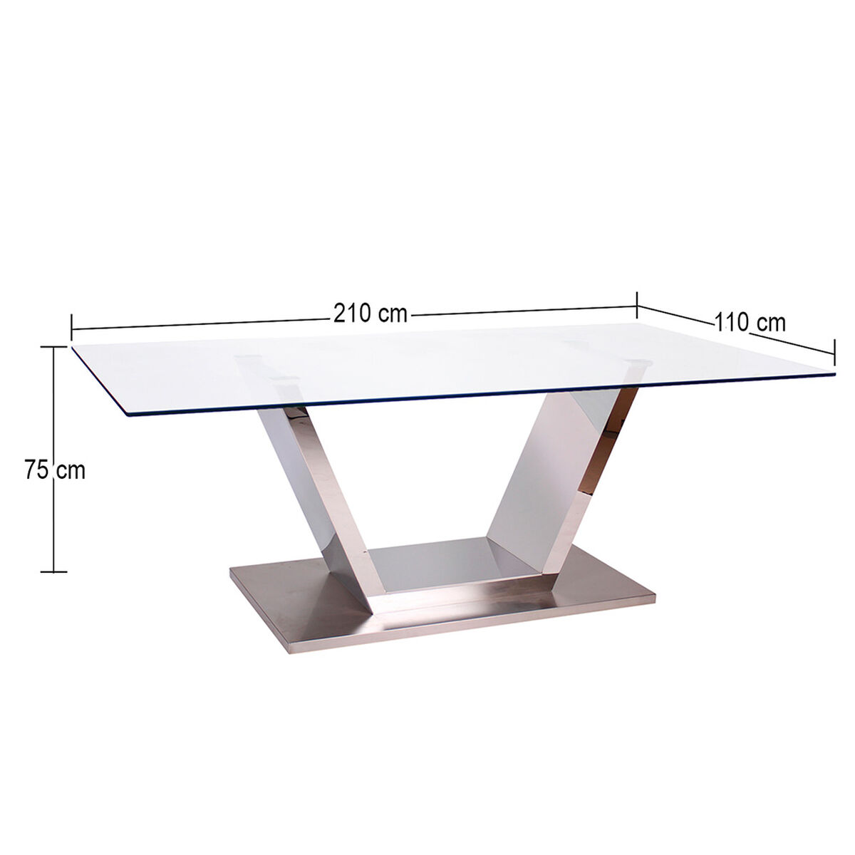 Juego Comedor Milan 8 Sillas Vidrio