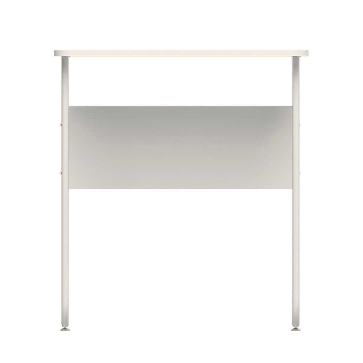 Escritorio Compacto Vekkahome Patas Metalicas Blanco