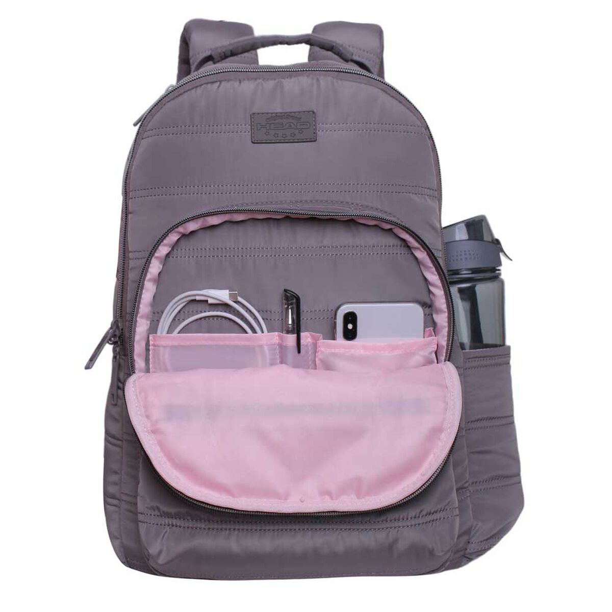 Mochila Juvenil Impreza Gris Oscuro Head