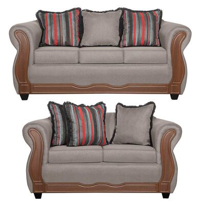 Juego de Living Black Factory Sofia 5 Cuerpos Beige