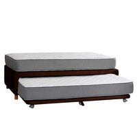 Cama Nido Latam Home 1,5 Plazas Zen Best Cuero Café Moro