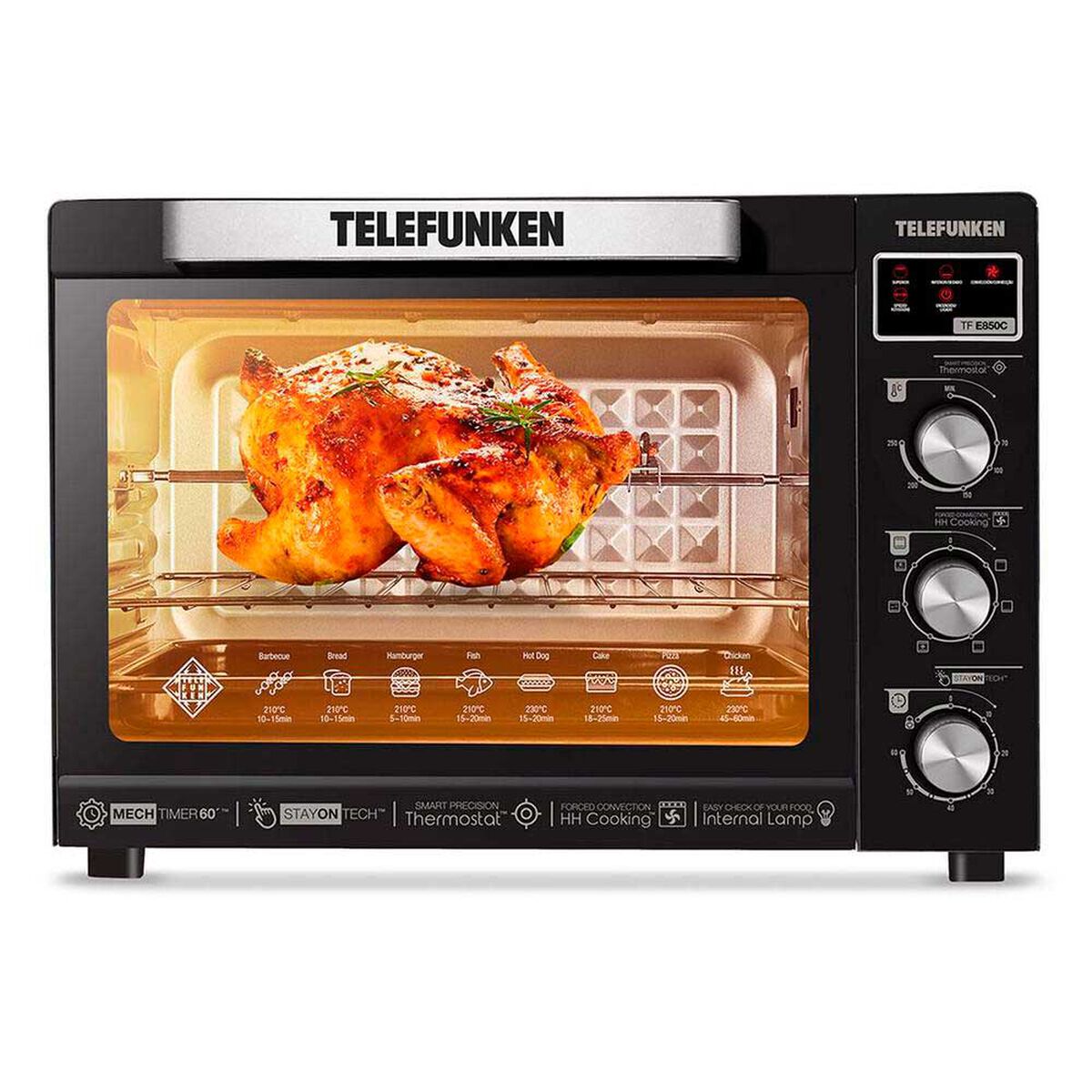 Horno El&eacute;ctrico Telefunken Tf-E850C 80 lts.