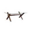 Mesa de Centro Spazzio Cross Nogal