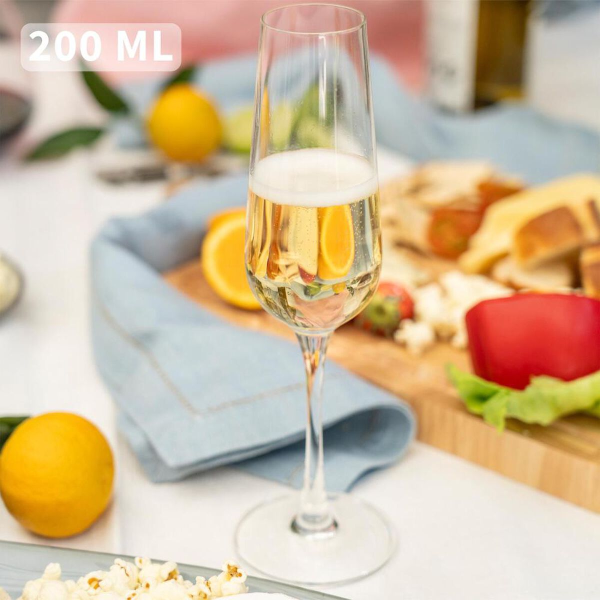 Set 6 Copas Espumante Simplit Cristal 200ml Monaco