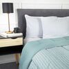Plumón Soft Touch Estampado Zibel 2 Plazas Liso Turquesa