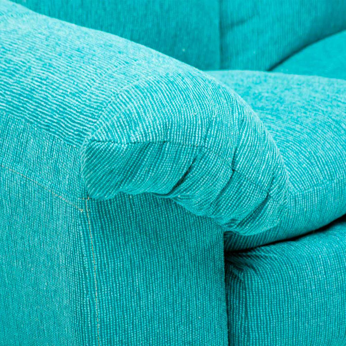 Juego de Living Cabsur Galicia Sof&aacute; 3 Cuerpos + Sof&aacute; 2 Cuerpos Chenille Turquesa