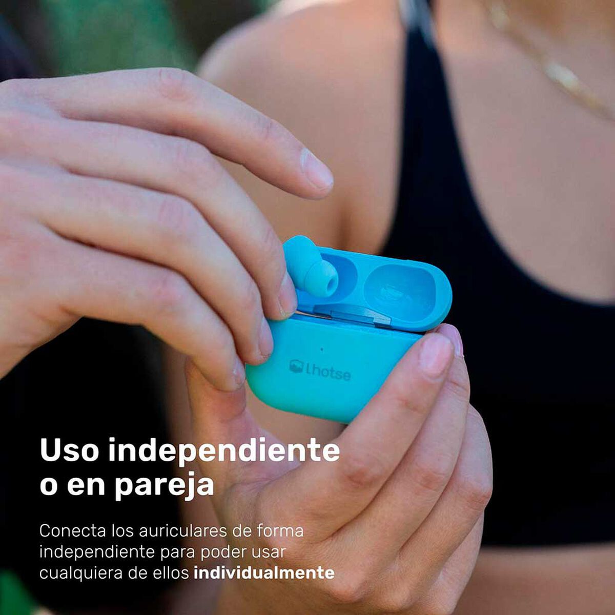 Audífonos Inalámbrico Lhotse RM7 Pro Celeste