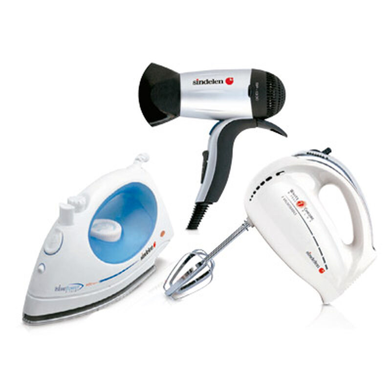 Combo Sindelen Secador de Pelo Batidora Plancha a Vapor Abc