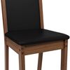 Juego de Comedor Vekkahome Lola Nelly 4 Sillas Negro