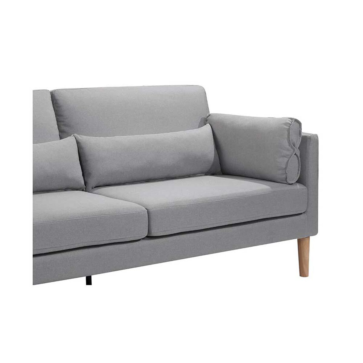 Sof&aacute; Furnitech Reims 3 Cuerpos Gris