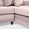 Sofá Seccional Derecho Living Factory Milan 3 Cuerpos Beige