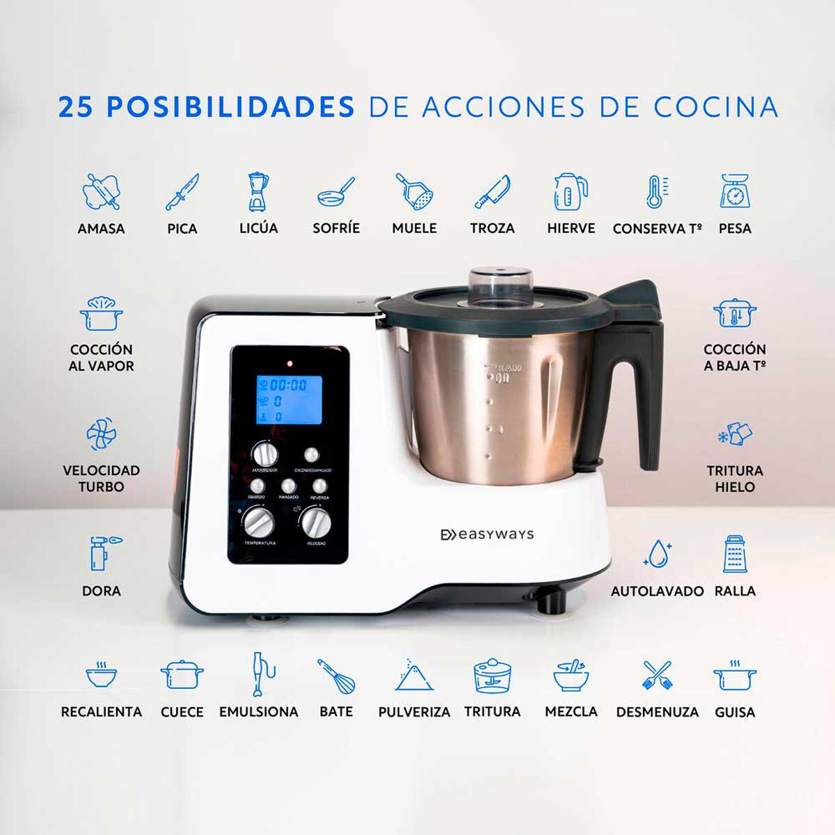 Robot de Cocina Easyways Kitchen Pro 2 lts.
