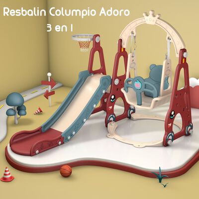 Imagen 2 del producto Resbalín Columpio 3 en 1 Lubabycas Gris
