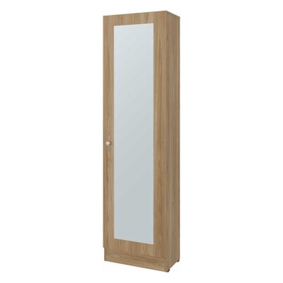 Closet Praga 1 Puerta Con Espejo Fresno 180,1X49,1X30,2 Cm