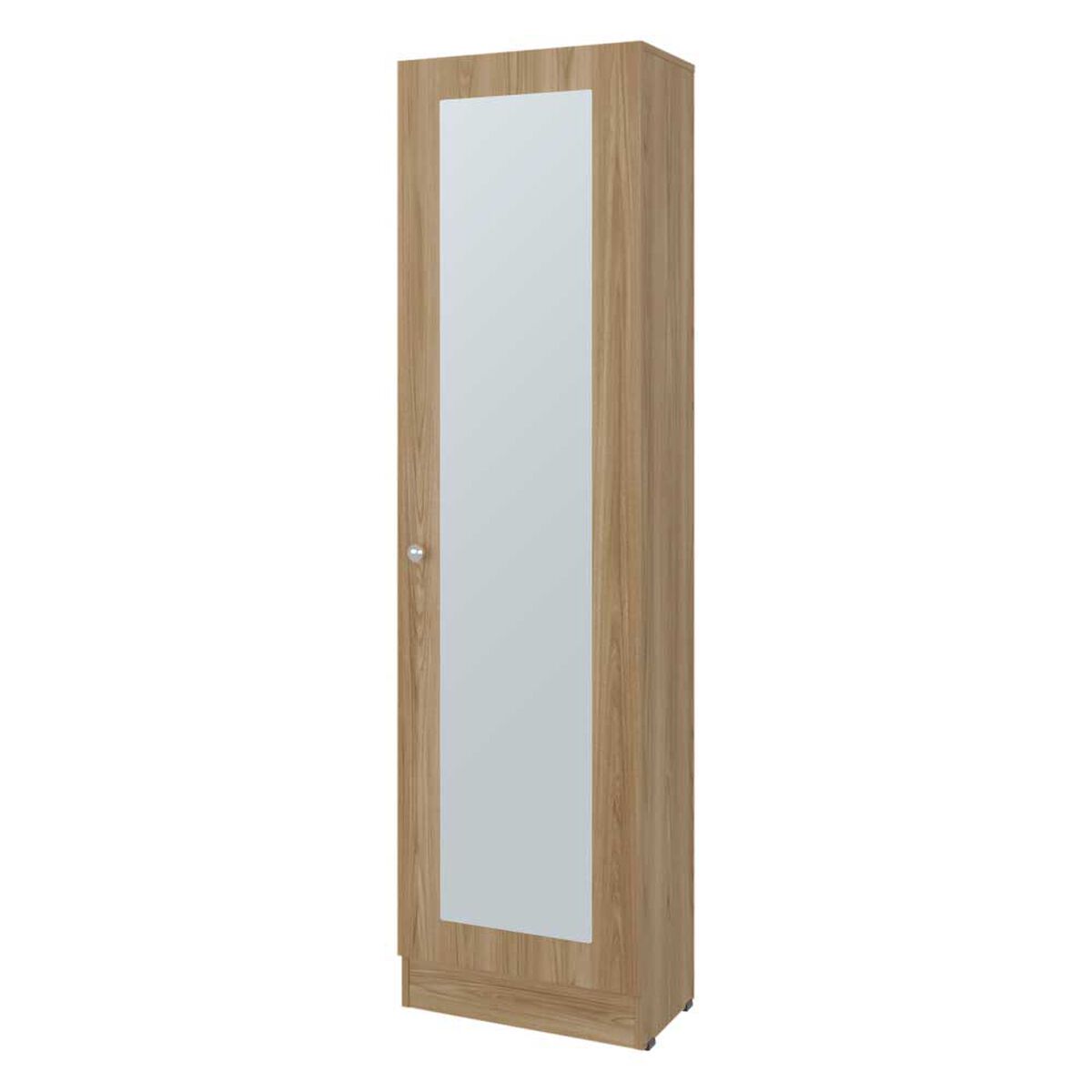 Closet Praga 1 Puerta Con Espejo Fresno 180,1X49,1X30,2 Cm