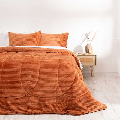 Plumón Mashini 2 Plazas Liso Café