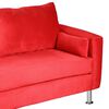 Sofá Bodevir Sky Felpa 12 3 Cuerpos Rojo
