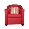 Juego de Living Ruzam Mobel Zafiro Sofá 3 Cuerpos + Dos Sillones 1 Cuerpo Lino Rojo