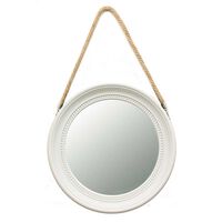 Espejo Plástico Vgo para Colgar con Soga Circular 33 cm Blanco