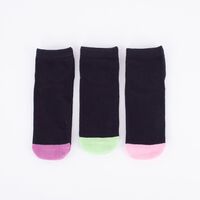 Pack 3 Calcetines Mujer Icono Negro