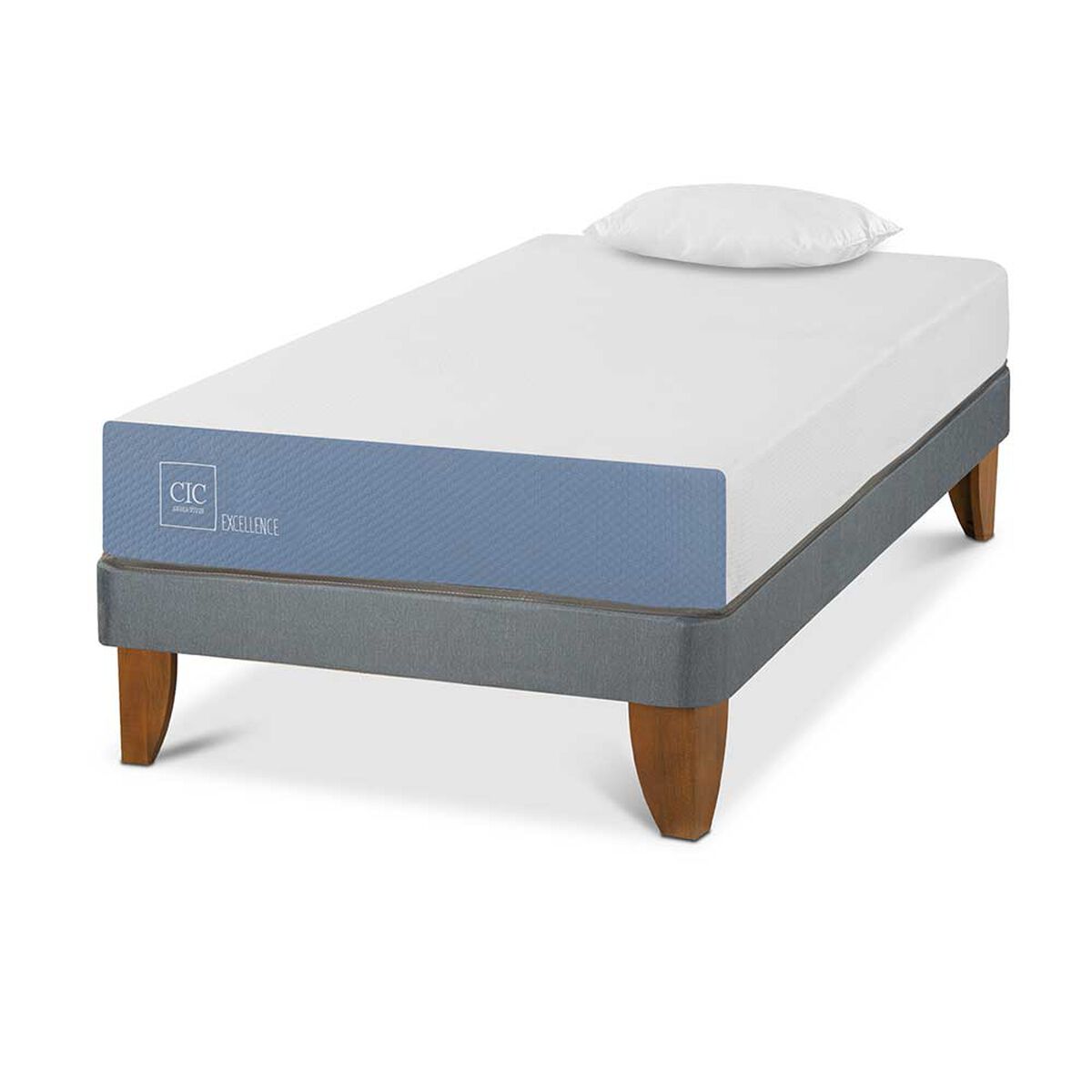 Cama Europea CIC 1,5 Plazas Excellence + Almohada