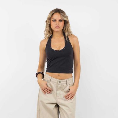 Polera Crop Sin Mangas Mujer Icono Marengo