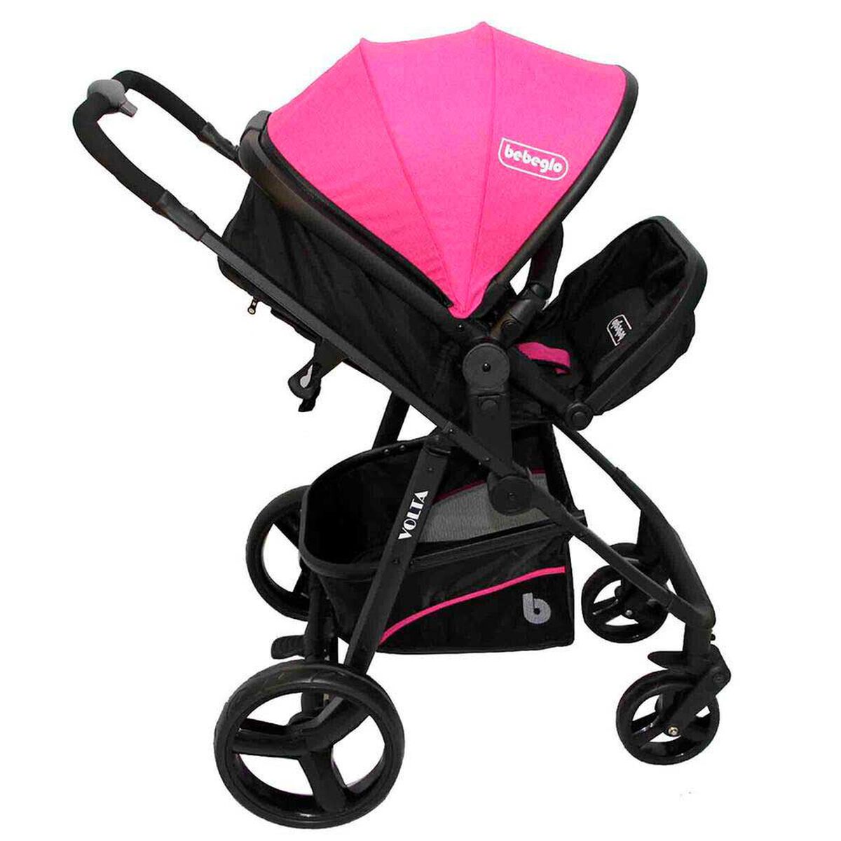 Coche Travel System Bebeglo Volta RS-13780-1 Fucsia