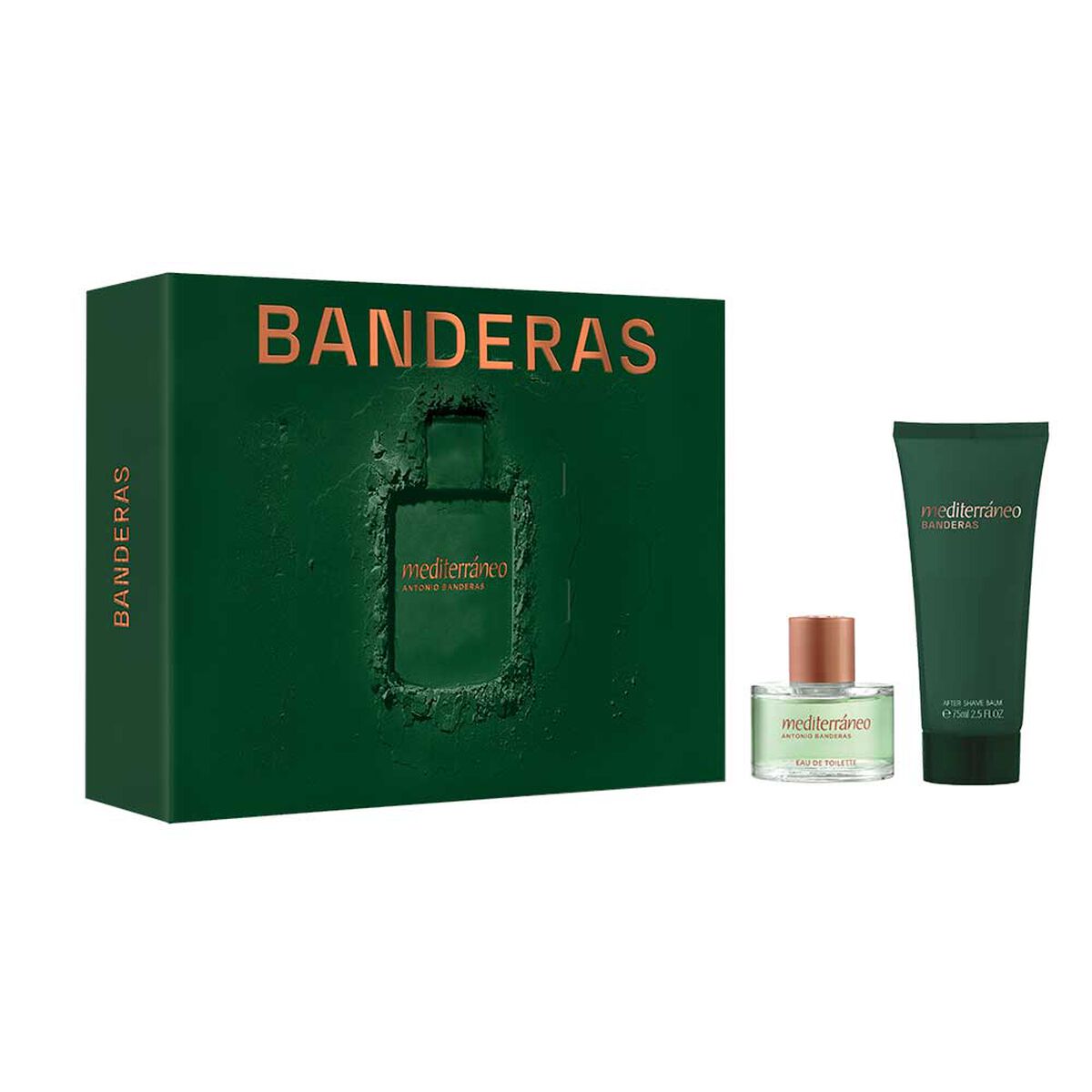 Set Perfume Antonio Banderas Hombre Mediterráneo Eau de Toilette 50 ml + Balsamo After Shave 75 ml