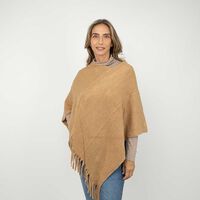 Ruana Tejida Mujer Bside