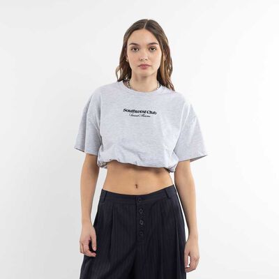 Polera Crop Globo Mujer Icono