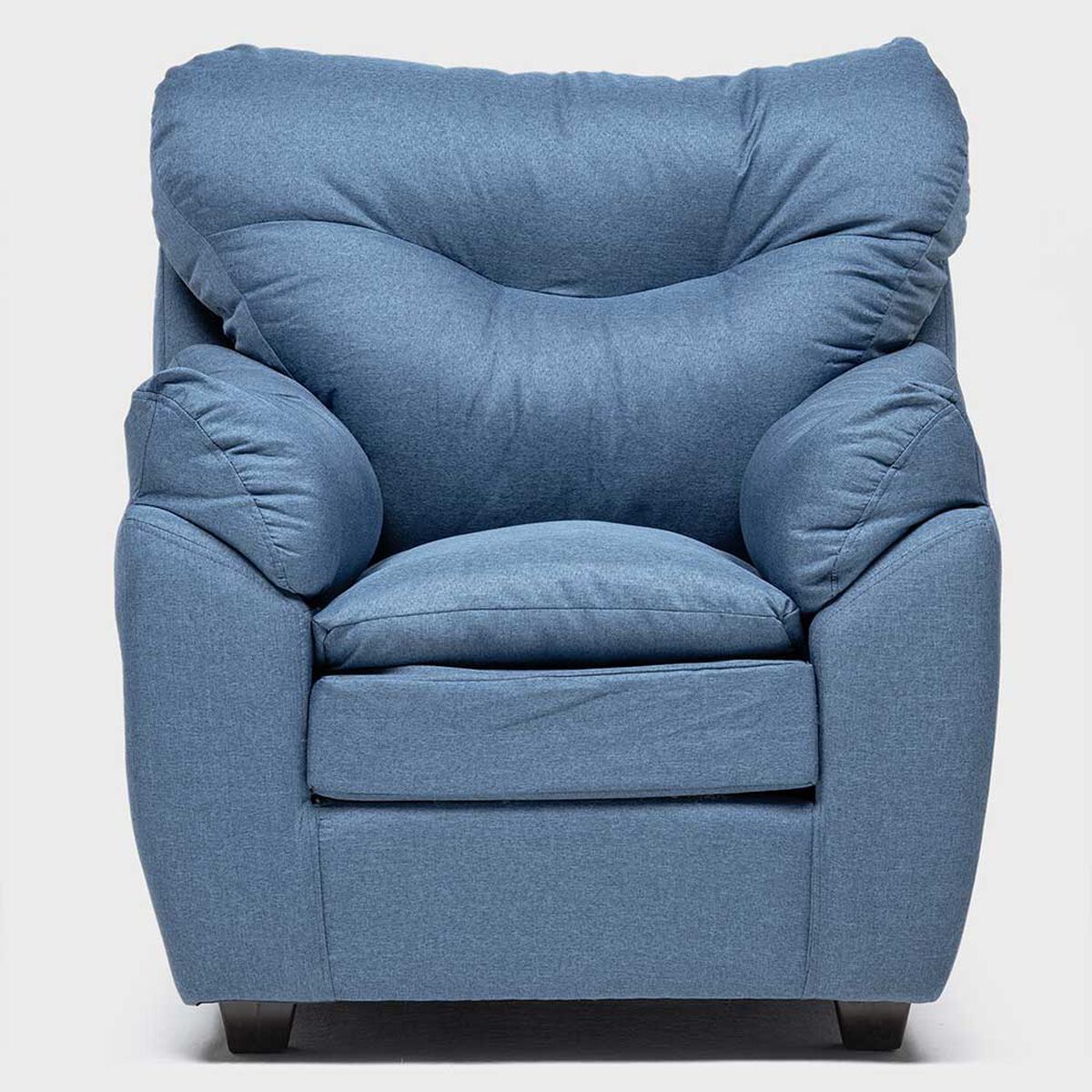 Juego de Living Almore Belén Sofá 2 Cuerpos + Dos Sillones 1 Cuerpo Azul