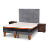 Cama Europea CIC Base Dividida 2 Plazas Bee Comfort + Respaldo + 2 Veladores