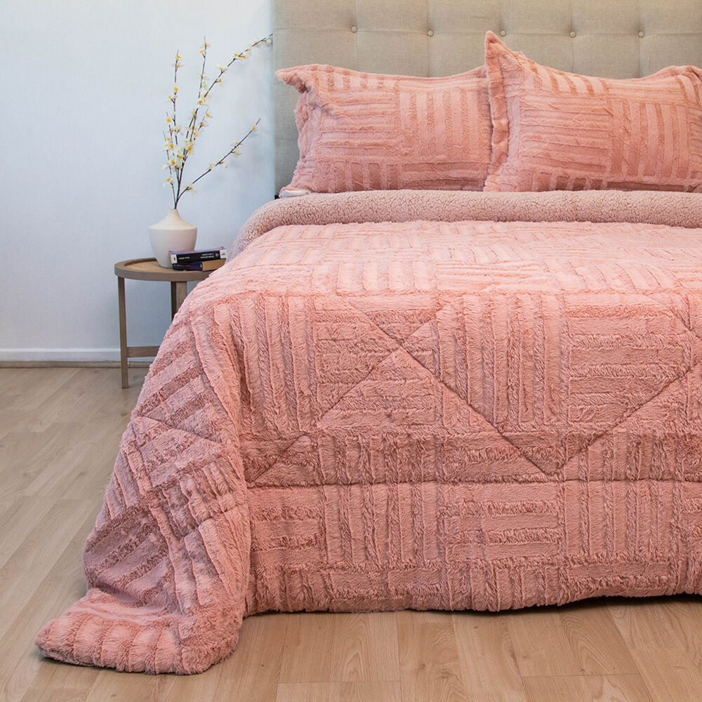 Cubrecama Doral 2 Plazas Rosa Senses