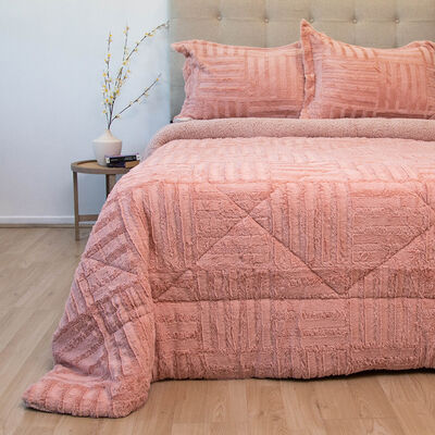Cubrecama Doral 2 Plazas Rosa Senses