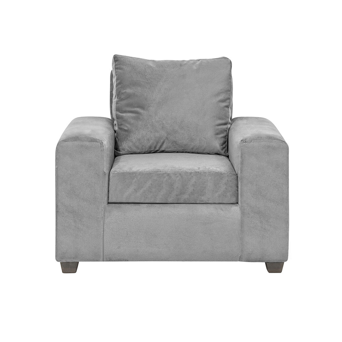 Juego de Living Innovamuebles Kahlo Sofá 3 Cuerpos + Dos Sillones 1 Cuerpo Gris