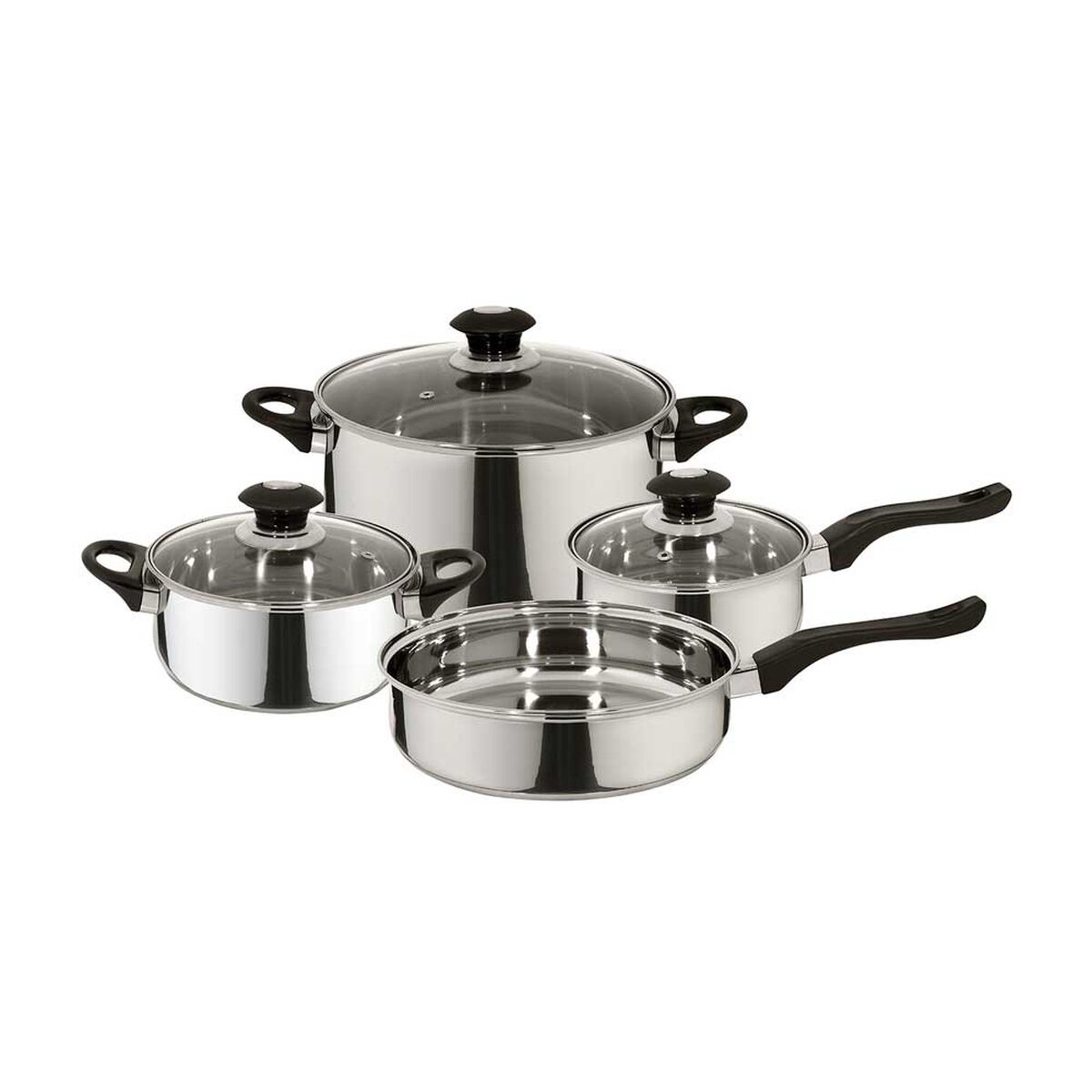 Bater&iacute;a de Cocina Fantuzzi Acero Inoxidable 7 Piezas Corazza