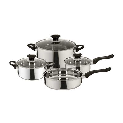 Bater&iacute;a de Cocina Fantuzzi Acero Inoxidable 7 Piezas Corazza