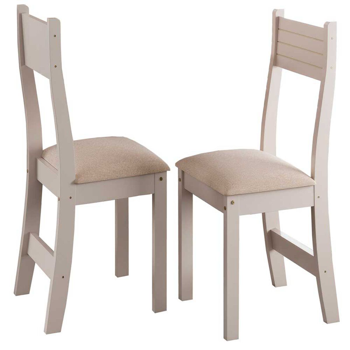 Juego de Comedor Altavision Violeta Bco 6 Sillas Blanco Crema Café