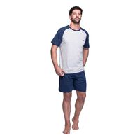 Pijama Verano Algodón Hombre Top Color-2