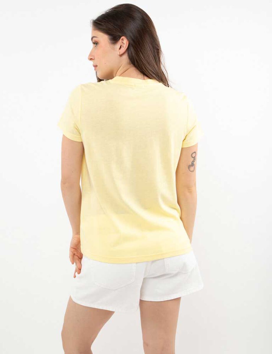 Polera Con Estampado Manga Corta Mujer Icono