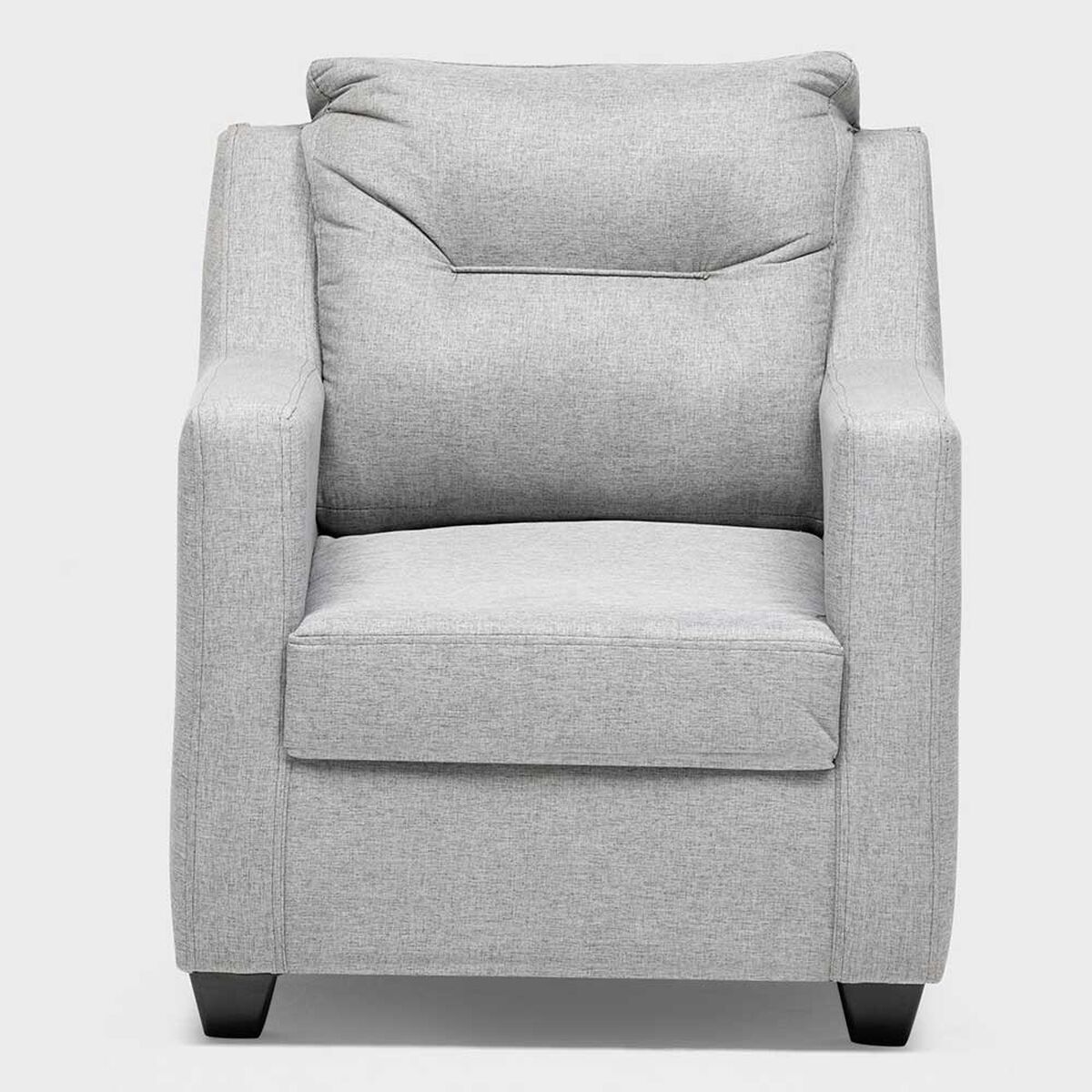 Juego de Living Almore Noruega Sofá 3 Cuerpos + Dos Sillones 1 Cuerpo Gris