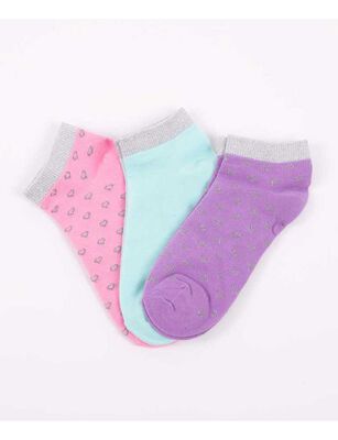 Imagen 1 del producto Pack 3 Unidades de Calcetines Niño Mila Fucsia