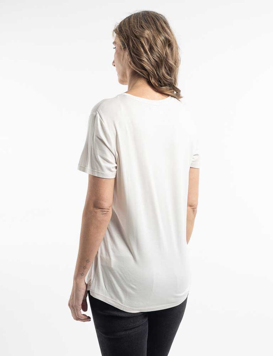 Polera Con Estampado Manga Corta Mujer Portman Club