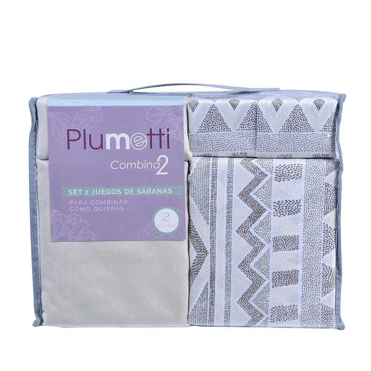 Set 2 Juegos de S&aacute;banas Plumetti 2 Plazas Camelia&nbsp;