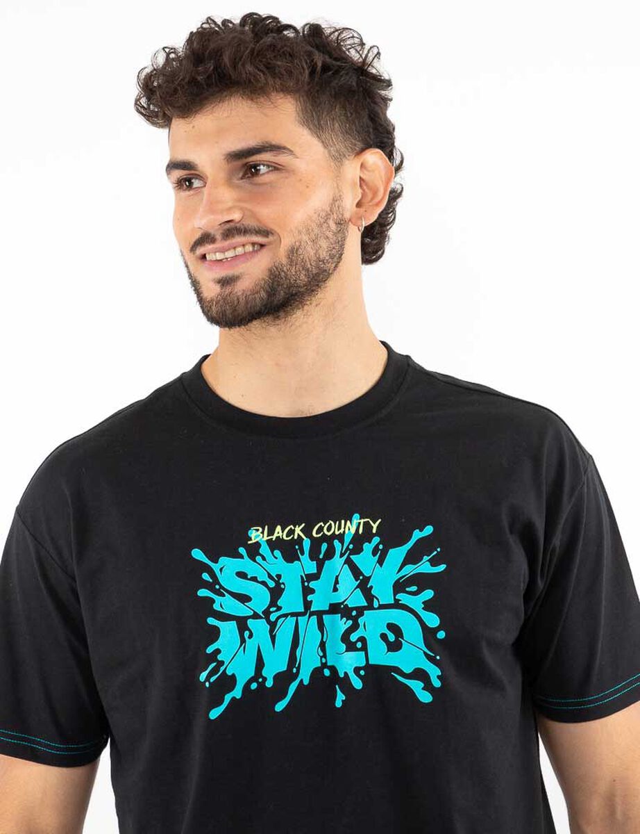 Polera Deportiva Hombre Black County