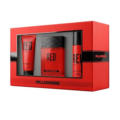 Set Perfume Millionaire Hombre Red Grooming 95ml + Deodorant + After Shave 100ml